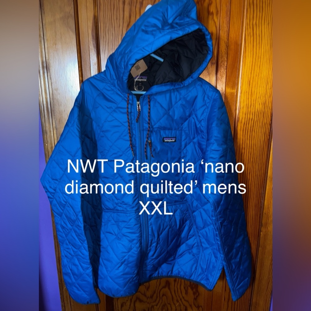 Patagonia Men's Vibrant Blue Quilted Puffer Jacket